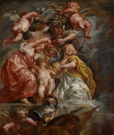 Die Vereinigung von England und Schottland (Charles I. als Prinz von Wales) von Peter Paul Rubens